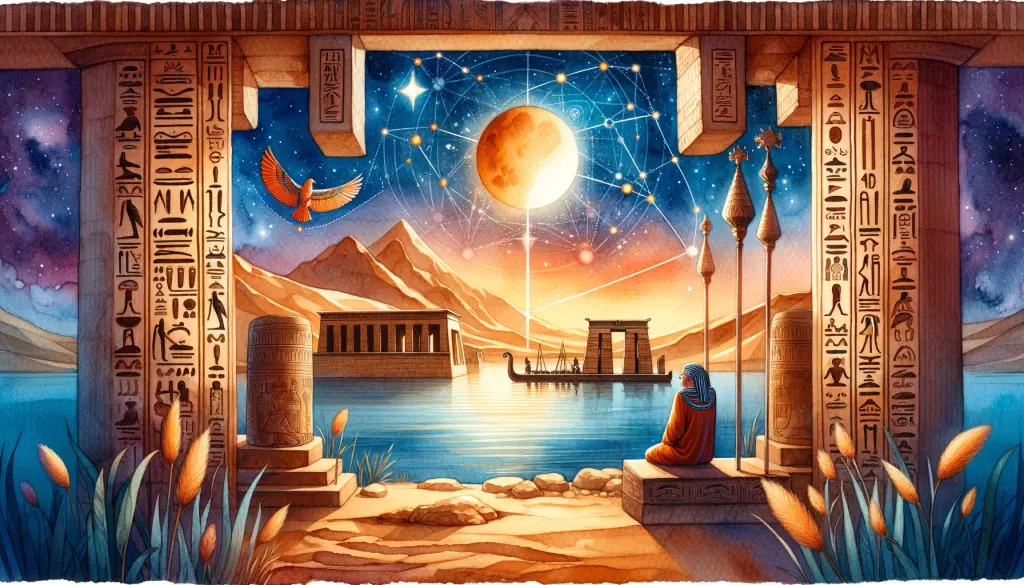 古代エジプトでシリウスが描かれた天文図の一部